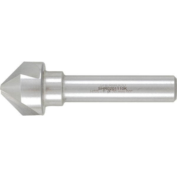 Sherwood 20mm 90 Degree HSS-Cobalt Countersink Bit | High-Speed Steel Countersink