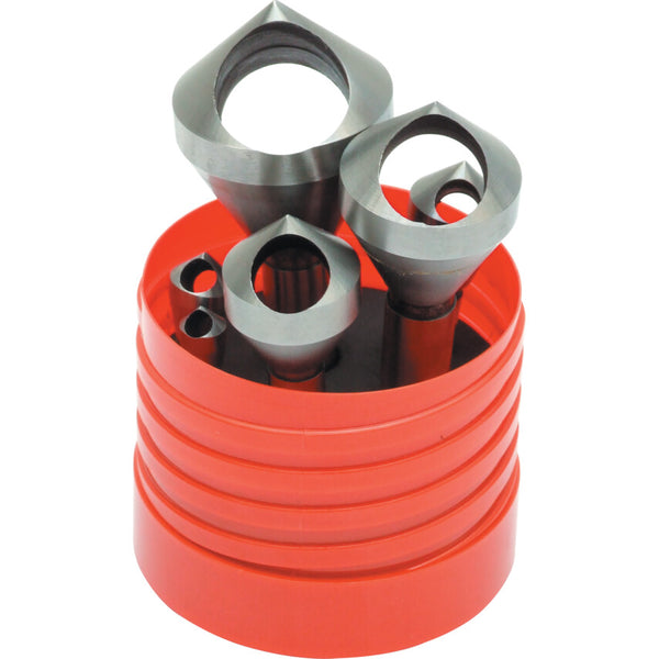 Sherwood HSS-Cobalt Countersink Set 2-30mm: Metal/Wood Deburring, 90 Degree Countersinking