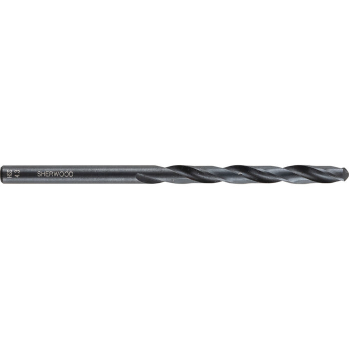 Sherwood 4.3mm HSS Jobber Drill Bit - High-Speed Steel, Precision Drilling, Metalworking Tool - SHR0250097A