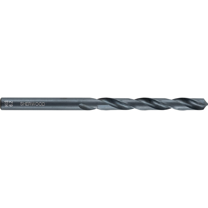 Sherwood 6.2mm HSS Jobber Drill Bit: High-Speed Steel for Metal, Wood, & Plastic Drilling - Durable & Precise