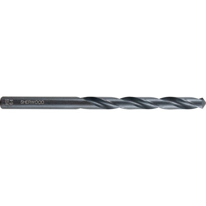 6.4mm HSS Drill Bit Sherwood | High-Speed Steel Jobber Drill for Metal & Wood