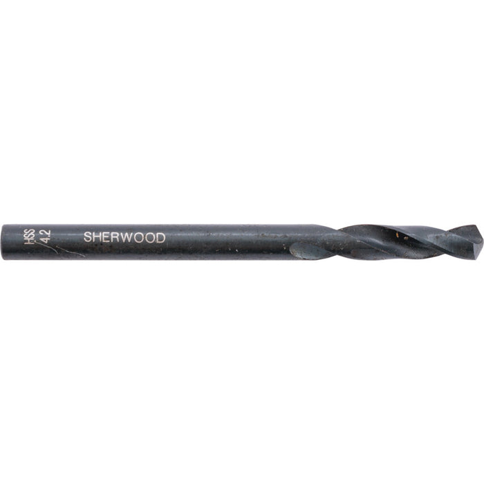 Sherwood 6.10mm HSS Stub Drill Bit - High-Speed Steel Drill for Precision Drilling