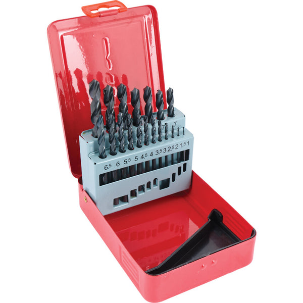 Sherwood SET OF 19 HSS DRILLS 1-10.00mm x 0.5mm