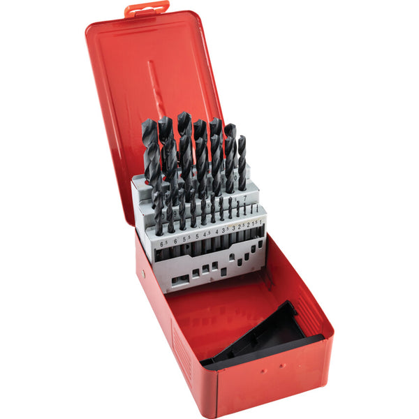 Sherwood SET OF 25 HSS DRILLS 1-13.00mm x 0.5mm