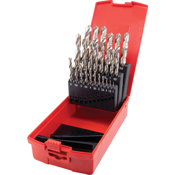 Sherwood SET OF 25 HSS BRIGHT DRILLS 1-13.00mm x 0.5mm