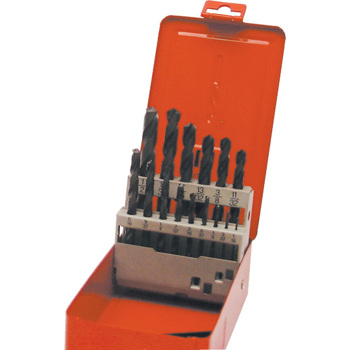 Cromwell HSS Drill Bit Set: 1/16-1/2 inch, Precision Metal Drilling