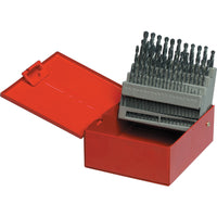 Sherwood 60 Piece HSS Drill Set, #1-#60 Gauge, Metal Drill Bits in Red Case