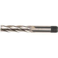 CROMWELL 18mm HSS-Cobalt Endmill: Helical Flute Cutting Tool, Threaded Shank for Milling & Machining. High Speed Steel Cobalt End Mill.