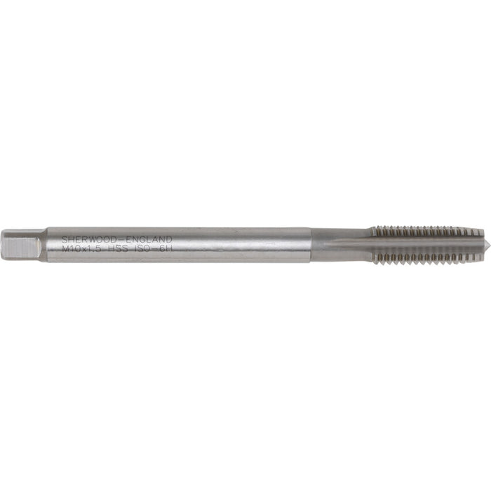 Sherwood M10x1.5 HSS Long Shank Second Tap | High-Speed Steel Thread Tap for Metalworking | Tool for Creating Internal Threads