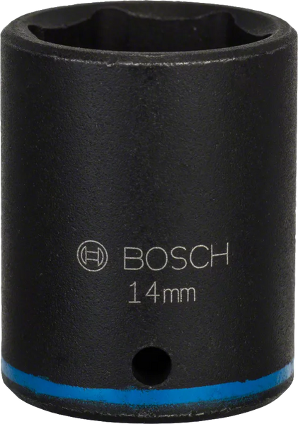 Bosch 14mm Impact Socket - Metric, Heavy Duty Socket for Mechanics, Power Tool Accessory, Durable Socket