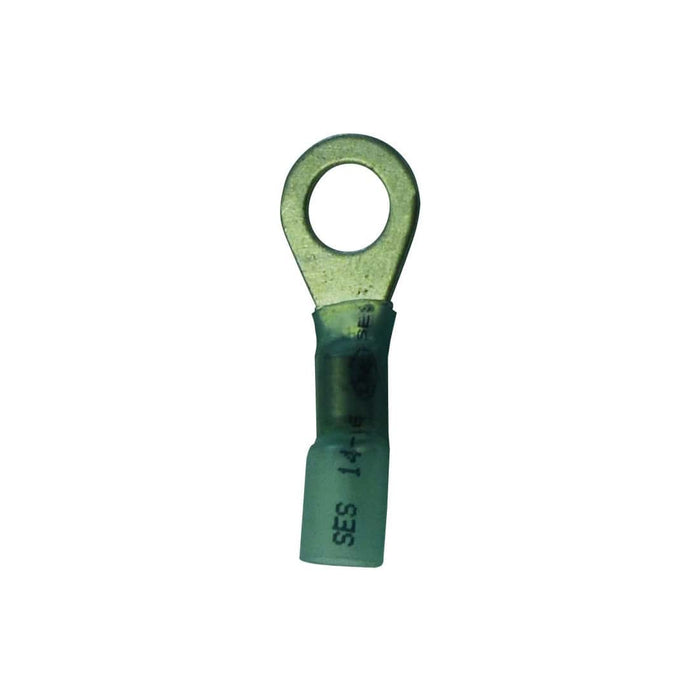 HellermannTyton Solder Connector Ring Terminal, 1.5-3mm Wire, 8mm Ring, Blue - (HTELF114516)