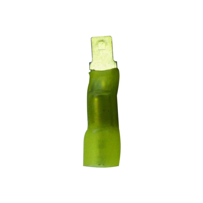 HellermannTyton Yellow Solder Spade Connector 3-3.5mm Male 6.3mm - Wire Terminal Connection
