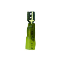 HellermannTyton : Solder Connector Spade3-5.3mm Female 6.3mm Yellow - (HTELF610FPK)