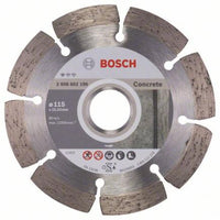 Bosch Diamond Blade 115mm Concrete Cutting Disc - Segmented Rim for Fast, Clean Cuts