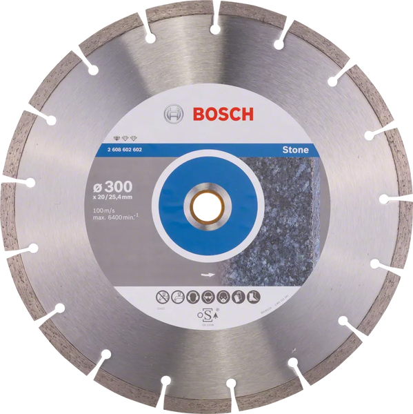 Bosch 300mm Diamond Disc: Stone Cutting Blade - Segmented, Durable, Precise