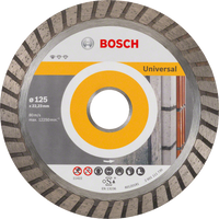 Bosch Diamond Disc Universal 125mm: Turbo Cutting Blade for Concrete, Stone & More