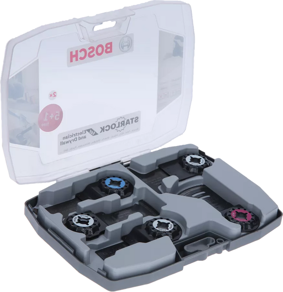 Bosch Starlock Electrician Multi-Tool Blade Set - AYZ 53 BPB, 20 AB, AIZ 32 APB, AII 65 APB, AIZ 32 AB - Oscillating Saw Blades