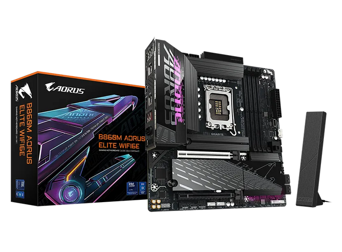 GIGABYTE Intel® B860 Chipset for LGA 1851; 4x DDR5; 3x M2; HDMI/DP/USB4.0 ; mATX. Gigabyte