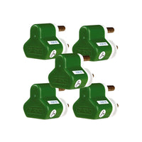 HELLERMANNTYTON Surge Protectors: Green 3-Element Plugtop 5 Pack - Chavda.com