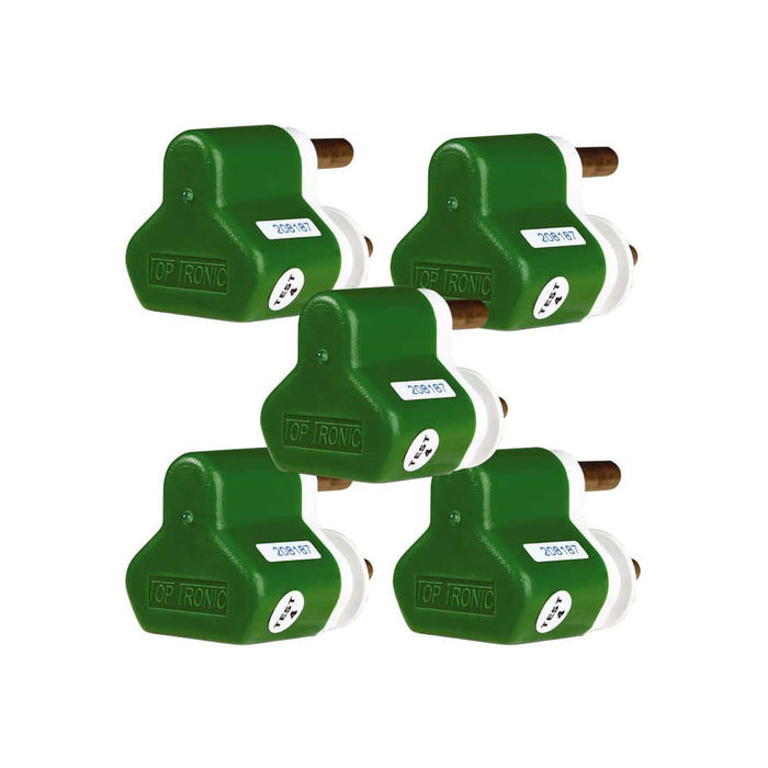 HELLERMANNTYTON Surge Protectors: Green 3-Element Plugtop 5 Pack - Chavda.com