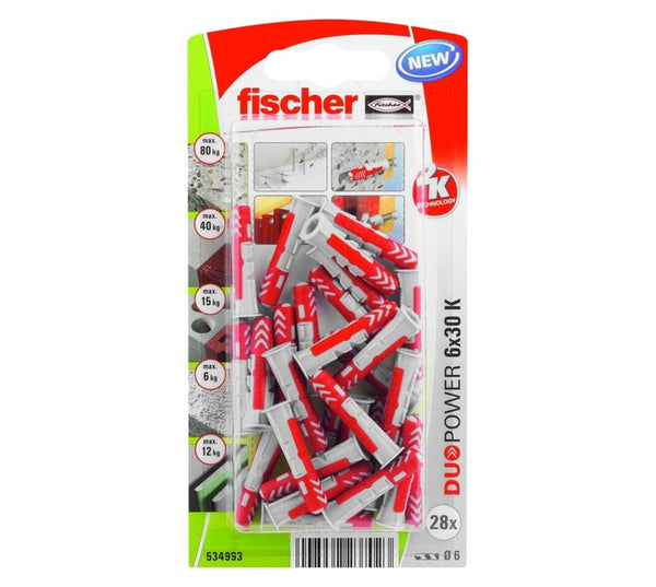 duopower 6x30 nylon
plug (20294) builders
pack - 107-841