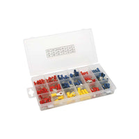 HellermannTyton Terminal Kit - 135 Piece Assortment of Wire Connectors & Electrical Terminals for No-Tool Installation