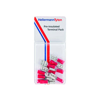 HellermannTyton Pre-Insulated Terminal Pack: 1DF 10 Wire Connectors - Electrical Terminals