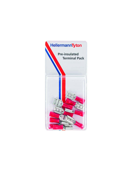 HellermannTyton Pre-Insulated Terminal Pack: 1DF 10 Wire Connectors - Electrical Terminals