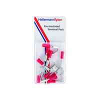 HellermannTyton Terminal Pre-Insulated Pack PRPK22 - Electrical Connectors, Wire Terminals