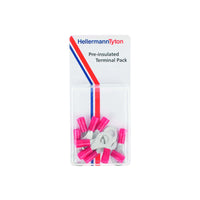 HellermannTyton Pre-Insulated Terminal Connectors PRPK1 Pack - Electrical Wire Terminals, Ring Terminals