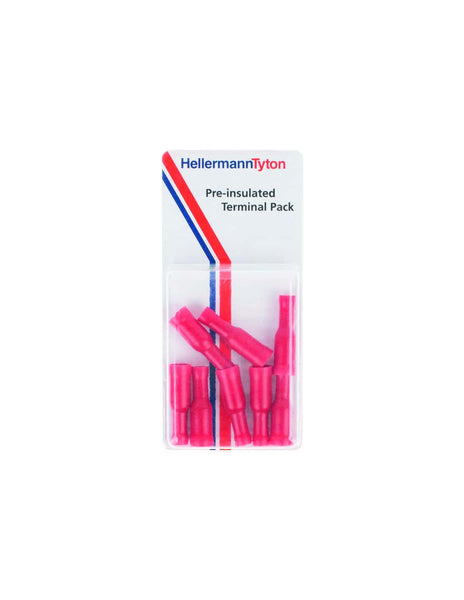 HellermannTyton Pre-Insulated Terminal Pack 1ULF4 8 - Electrical Connector Terminals