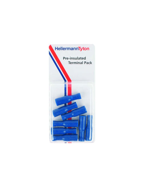 HellermannTyton Terminal Preinsulated Blue Female Bullet Connector - Electrical Wire Connectors