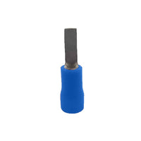 HellermannTyton Blue Pre-Insulated Flat Blade Terminal 9x2.8mm - Wire Connector Electrical Component