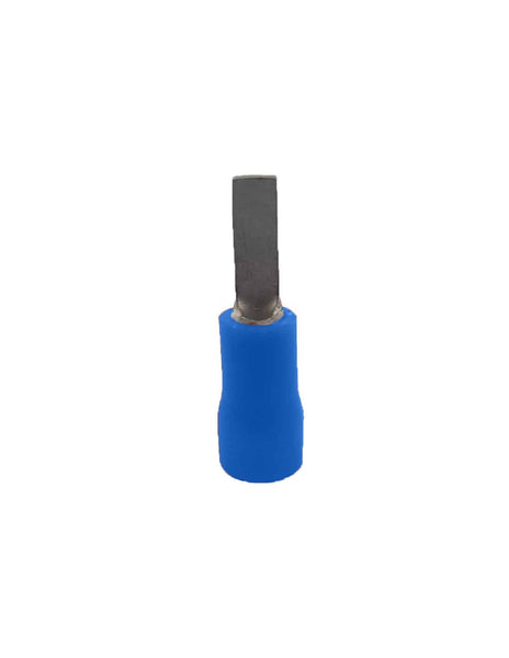 HellermannTyton Blue Pre-Insulated Flat Blade Terminal 9x2.8mm - Wire Connector Electrical Component