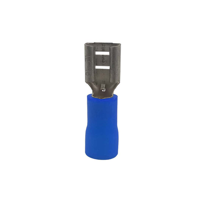 HellermannTyton Blue Piggy-Back Terminal - 6.35mm Pre-Insulated Electrical Connector