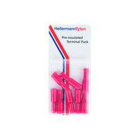 HellermannTyton Pre-Insulated Red Female Bullet Terminal Pack - Electrical Connector