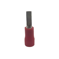 HellermannTyton Red Pre-Insulated Flat Blade Terminal 14x3.0mm - Electrical Connector
