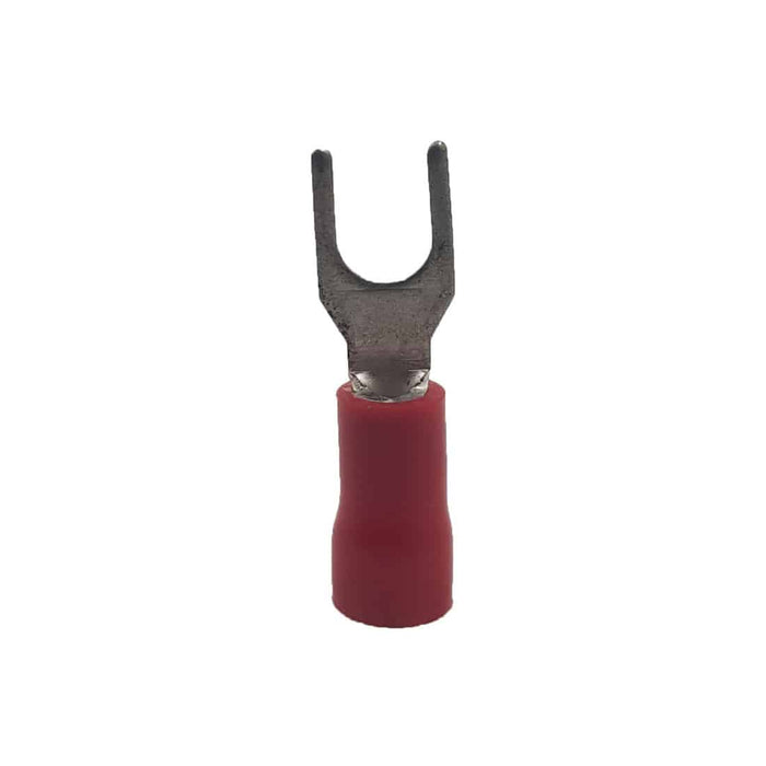 Red Pre-Insulated Spade Terminal 4.0mm - HELLERMANNTYTON (1S4A) | Electrical Connector, Fork Terminal, Wire Termination