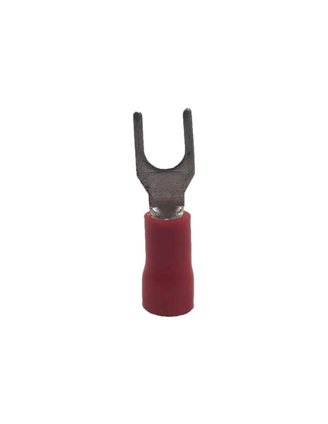 Red Pre-Insulated Spade Terminal 4.0mm - HELLERMANNTYTON (1S4A) | Electrical Connector, Fork Terminal, Wire Termination