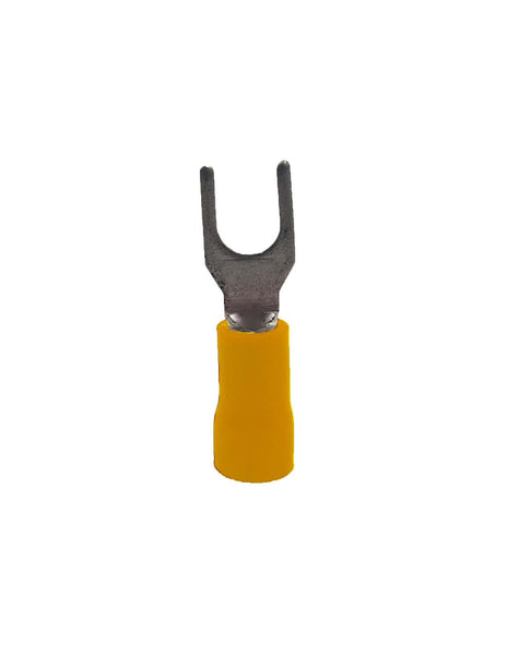 HellermannTyton Pre-Insulated Yellow Spade Terminal 5.0mm - Electrical Connector for Secure Wiring