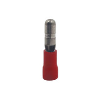 HELLERMANNTYTON Terminal Twin Grip Red Male Bullet 4.0mm - Electrical Connector - Wire Terminal - chavda.com