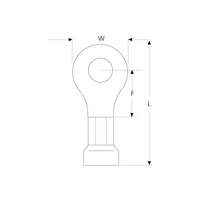 HELLERMANNTYTON Terminal Twin Grip Ring 5mm Yellow - T3R5 - Wire Connector Terminal