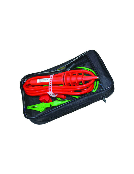 HELLERMANNTYTON TIN8DTLKT Test Leads Kit: 2.7m Red, Black & Green Cables, Clips & Bag - High Voltage Test Equipment
