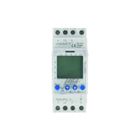 HellermannTyton : Timer Digital 7 Day Dual Relay Din Rail Mounted - TDDT72L