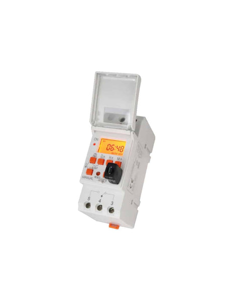 HellermannTyton : Timer Digital Programmable  + Memory Card Din Rail Mounted - TDDT7M