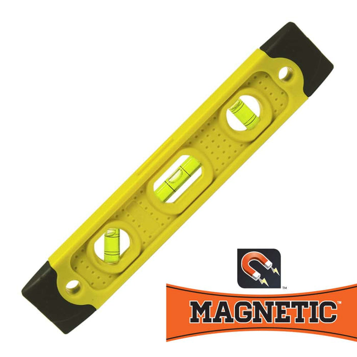 9 Magnetic Torpedo Level-Yellow