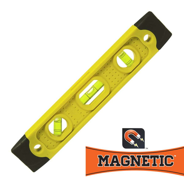 9 Magnetic Torpedo Level-Yellow