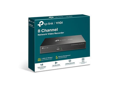 TP LINK VIGI NVR POE+ 113W 8CH 4K VGA/HDMI - CAM-NVR-NVR1008H-8MP