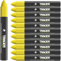 TRACER Lumber Crayon Markers Yellow (12pk) - 10-ACM3