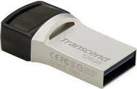 TRANSCEND 128GB JETFLASH 890 USB-C & USB 3.1 OTG FLASH DRIVE - SILVER-TS128GJF890S